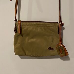 DOONEY & BOURKE Tan Nylon Crossbody Bag w/Matching Zipper Pouch